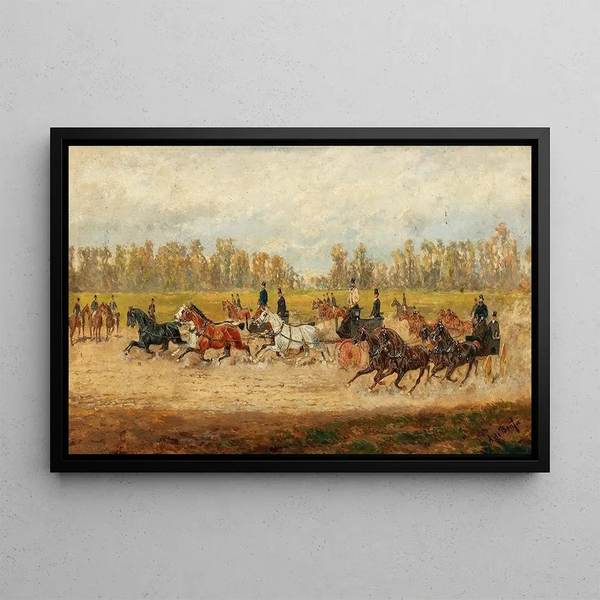 PraterCorso in Vienna - Alexander von Bensa — framed artwork on a wall