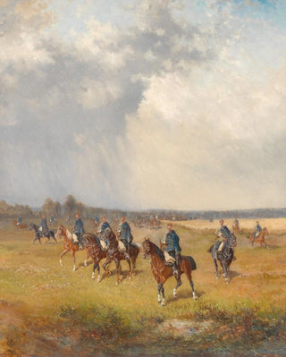 Hungarian Hussars Painting - Alexander von Bensa — artwork view