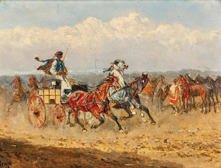 the Hungarian Horse Market - Alexander von Bensa — artwork view