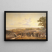 King Charles XIV John of Sweden visiting the canal locks at Berg in 1819 - Alexander Wetterling — framed artwork on a wall