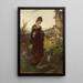 Reproduction of the painting Young girl in a cemetery - Alexander von Liezen-Mayer