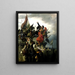 The Self-Sacrifice of Titusz Dugovics - Alexander von Wagner — framed artwork on a wall