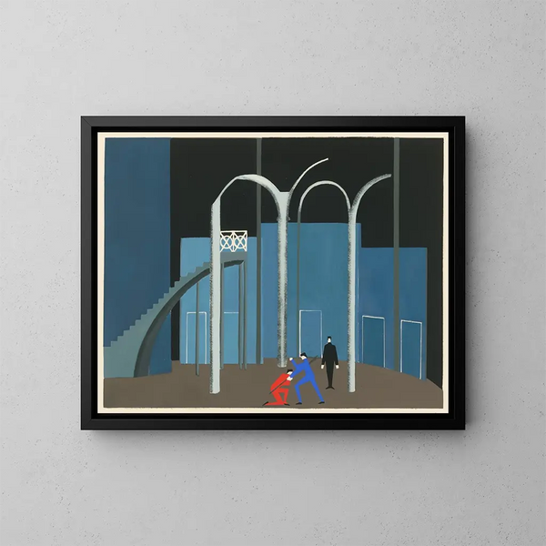 Theatre Maquettes 12 - Alexandra Exter — framed artwork on a wall