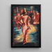 Pulcinella Painting - Alexandra Exter — framed artwork on a wall