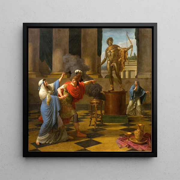 Alexandre consulting the oracle of Apollo - Louis Jean François Lagrenée — wall display of the artwork