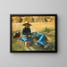 Repos dans les champs - Alexandre-Émile Boiron — framed artwork on a wall