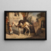 a horse with a child holding the reins - Alexandre-Gabriel Decamps — framed artwork on a wall