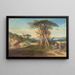 A study for Landscape - Alexandre-Gabriel Decamps — framed artwork on a wall