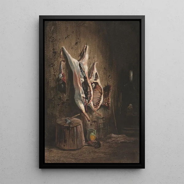 Carcasses - Alexandre-Gabriel Decamps — framed artwork on a wall