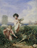 Children Picking Flowers - Alexandre-Gabriel Decamps — artwork view
