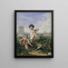 Children Picking Flowers - Alexandre-Gabriel Decamps — framed artwork on a wall