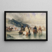 Crossing the River - Alexandre-Gabriel Decamps — framed artwork on a wall
