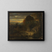 Evening landscape painting - Alexandre-Gabriel Decamps — framed artwork on a wall