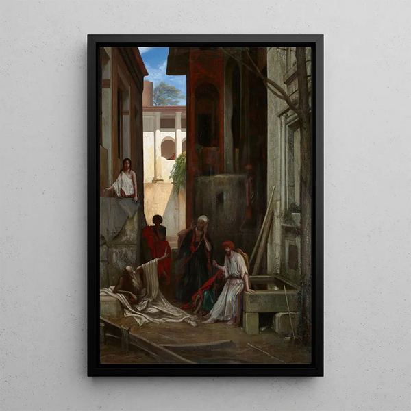 Reproduction of the painting Job and His Friends - Alexandre-Gabriel Decamps