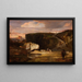 Landscape with the Good Samaritan - Alexandre-Gabriel Decamps — framed artwork on a wall