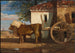 Bœufs devant une ferme au Verrier - Alexandre-Gabriel Decamps — artwork view