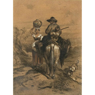La rencontre - Alexandre-Gabriel Decamps — artwork view