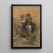 La rencontre - Alexandre-Gabriel Decamps — framed artwork on a wall