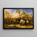 The Punishment of the Hooks - Alexandre-Gabriel Decamps — framed artwork on a wall