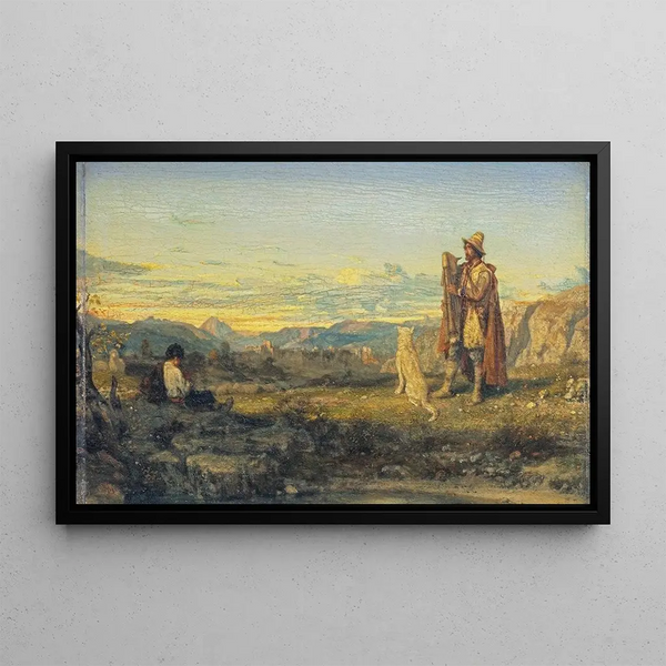 La Campagne romaine - Alexandre-Gabriel Decamps — framed artwork on a wall