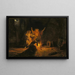 Les Sorcières dans Macbeth - Alexandre-Gabriel Decamps — framed artwork on a wall