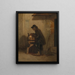 L' aiguiser de ciseaux - Alexandre-Gabriel Decamps — framed artwork on a wall