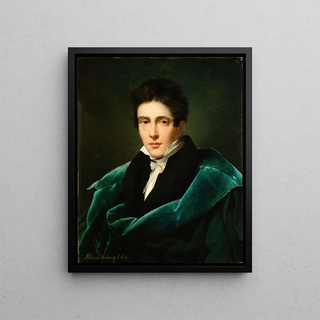 Portrait of Monsieur Gest - Alexandre-Jean Dubois-Drahonet — framed artwork on a wall