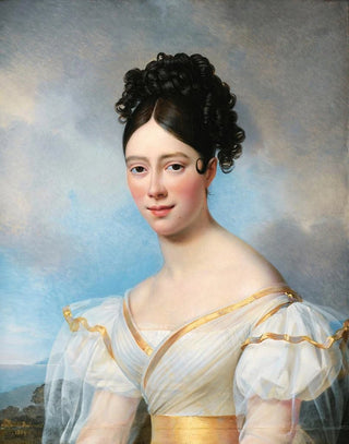 Portrait painting presumed of Maria Malibran - Alexandre-Jean Dubois-Drahonet — artwork view