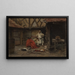 Choosing Dinner - Alexandre-Louis Leloir — framed artwork on a wall