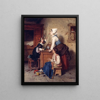 Freshly picked painting - Alexandre-Marie Guillemin — framed artwork on a wall