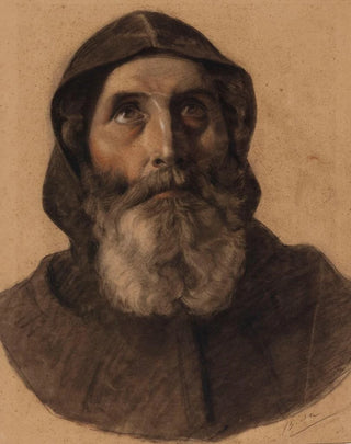 Tête de moine barbu - Alexandre Bida — artwork view