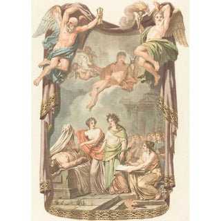 Reproduction of the painting Study revealing anatomy to medicine and art - Alexandre Briceau