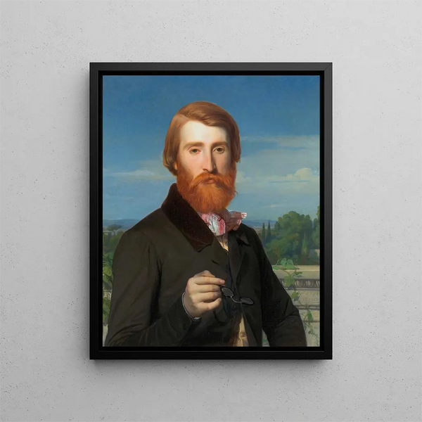 Alfred Bruyas - Alexandre Cabanel — framed artwork on a wall