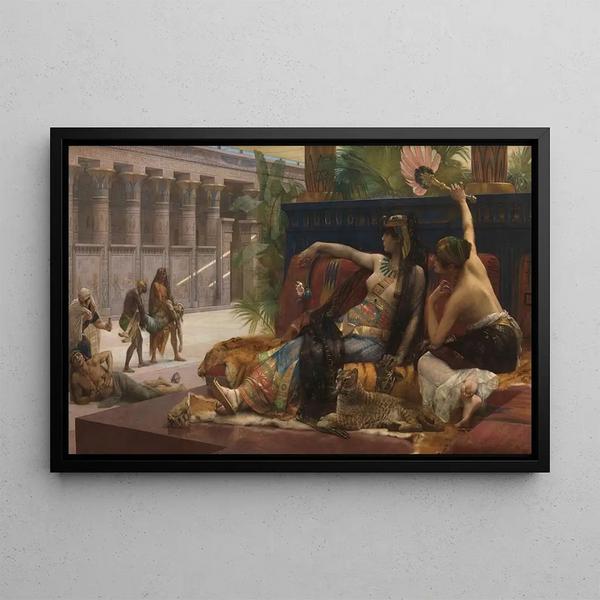 Cleopatra Painting - Alexandre Cabanel — framed artwork on a wall
