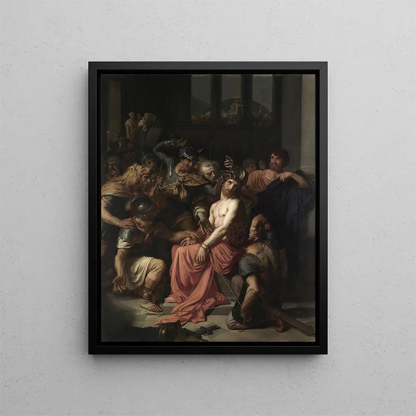 Jesus in the Praetorium - Alexandre Cabanel — framed artwork on a wall