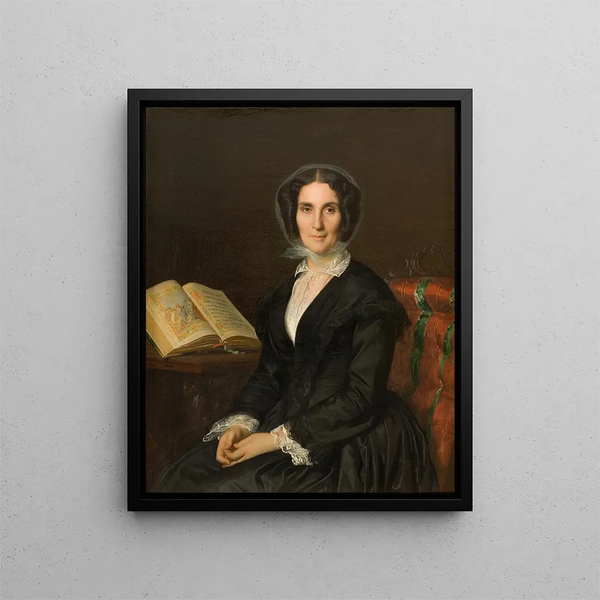 Madame Louise Mars - Alexandre Cabanel — framed artwork on a wall