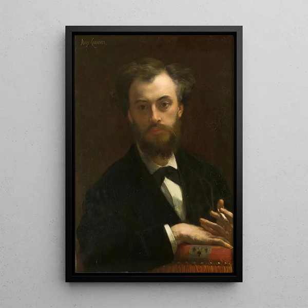Portrait of Pierre Cabanel - Alexandre Cabanel — framed artwork on a wall
