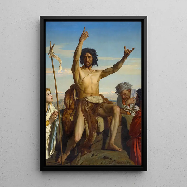 Saint Jean-Baptiste - Alexandre Cabanel — framed artwork on a wall