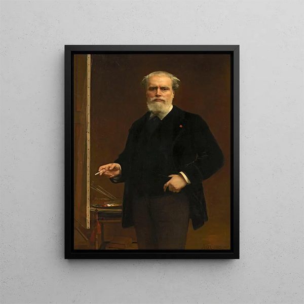 Self-portrait - Alexandre Cabanel — framed artwork on a wall