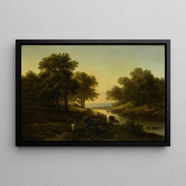 Landscape Painting - Alexandre Calame — framed artwork on a wall