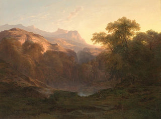 Mountain Landscape Painting - Alexandre Calame — artwork view