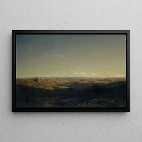 Mountain Landscape Painting of the South - Alexandre Calame — framed artwork on a wall