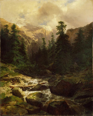 Souvenir de Rosenlaui Suisse - Alexandre Calame — artwork view