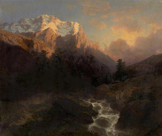 Le Wetterhorn - Alexandre Calame — artwork view