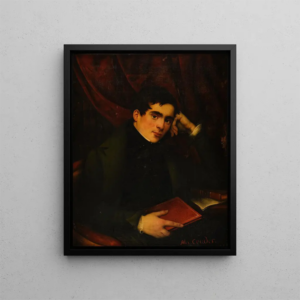 Alphonse de Lamartine - Alexandre Couder — framed artwork on a wall