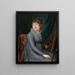 Marie Simons, mother of the artist - Alexandre Delatour — framed artwork on a wall