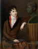 Self-portrait Painting - Alexandre Delatour — artwork view