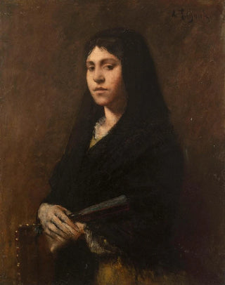 Woman with Fan - Alexandre Falguire — artwork view
