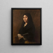 Woman with Fan - Alexandre Falguire — framed artwork on a wall
