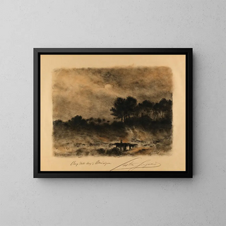 Landscape - Alexandre Gaston Guignard — framed artwork on a wall